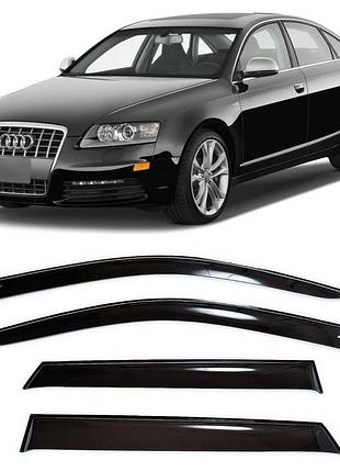 Дефлекторы окон ветровики audi a6 (c6) седан 2005-2011