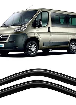 Дефлектори вікон вітровики citroen jumper 2006 — 2014 av-tuning