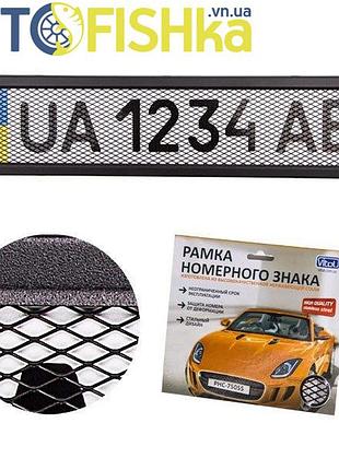 Рамка номерного знака з сіточкою (чорна)