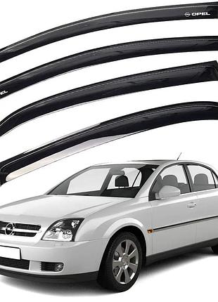 Дефлекторы окон ветровики для opel vectra c седан 2002-2008 (скотч) av-tuning