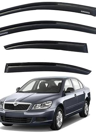 Дефлектори вікон вітровики skoda octavia a5 liftback (седан) 2004-2013