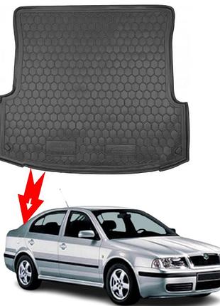 Коврик в багажник skoda octavia a4 (1996 - 2010) (лифтбэк) (шкода октавия) avto-gumm