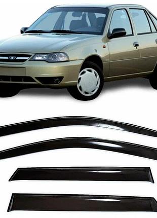 Дефлекторы окон ветровики для daewoo nexia 1996-2016 (скотч) av-tuning