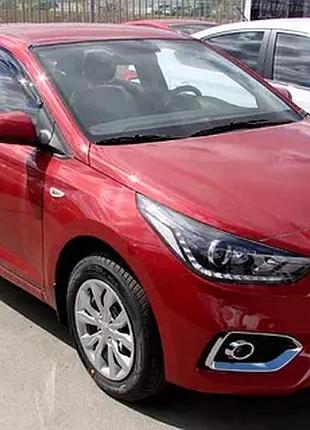 Дефлектори вікон для hyundai accent/solaris 2017-, cd
