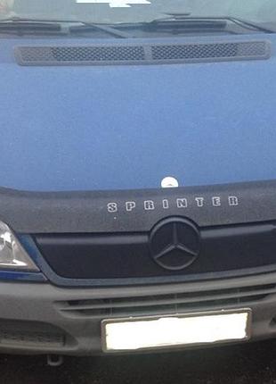 Зимова накладка на решітку радіатора (матова) mercedes sprinter cdi 2000-2002 (стара грати)