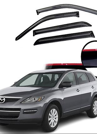 Дефлектори вікон вітровики для mazda cx-9 2007-2016 (скотч) vip tuning vt 52