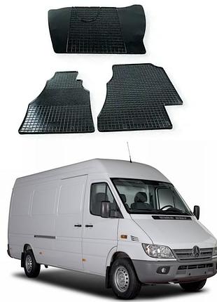 Коврики салона mercedes sprinter i, vw lt 1995–2006 — борт 1 см, евроклетка (3 шт.), харьков