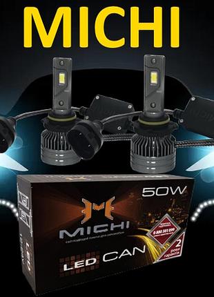 Светодиодные лампы led michi hb3 hb4 12v-24v 5500k 5300l hb3 hb4 michi led 50w