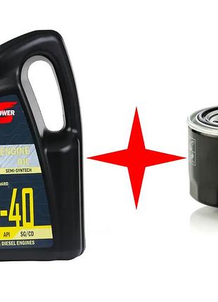 Комплект для заміни оливи s-power 10w-40 2в1 жигули — славута-таврія