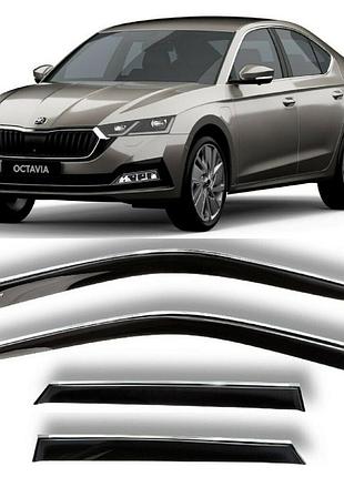 Дефлектори вікон вітровики skoda octavia a5 liftback 2004-2013