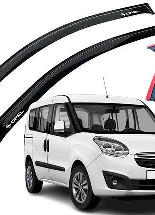 Дефлекторы окон ветровики для opel combo d 2011-2018 (скотч) av-tuning