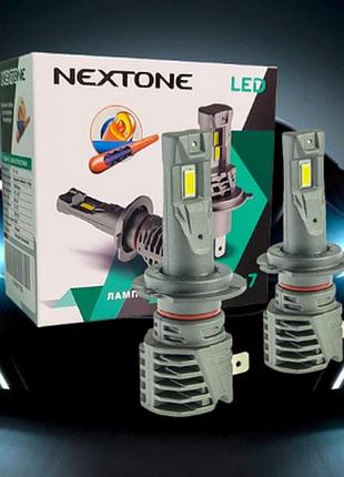 Светодиодные лампы nextone led l7 h7 6000k 6000lm 2 шт комплект