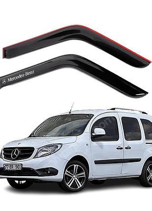 Дефлекторы окон ветровики для mercedes citan 2012-2021 (скотч) av-tuning