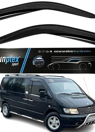 Дефлекторы окон ветровики для mercedes vito i 1996-2003 (скотч) sunplex турция