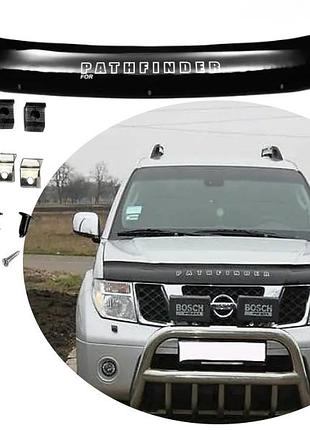 Дефлектор капота на nissan pathfinder (r51) 2004-2010