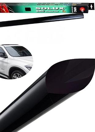 Тонувальна плівка solux 1x3m super dark black 5%. автопленка. плівка для скла. тонування