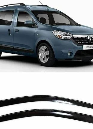 Дефлектори вікон вітровики renault dokker - dokker van 2012 - 2016 скотч 3m