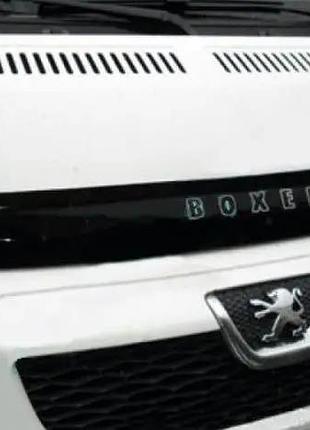 Дефлектор капота на peugeot boxer 2006-2014. мухобойка на peugeot boxer