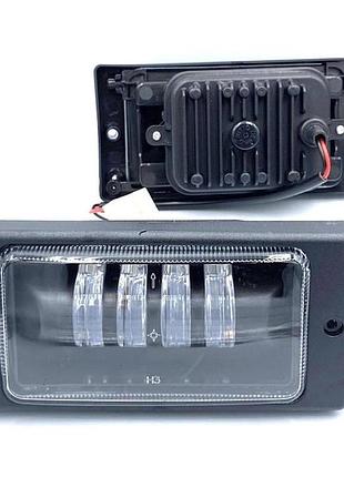 Фары противотумки ваз-2110-15 led 4 полосы ( металический корпус) с радиатор