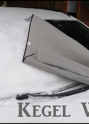 Захисна накидна на лобове скло автомобіля від снігу kegel-blazusiak winter розмір м 70х156 см