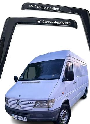 Дефлекторы окон ветровики для mercedes sprinter i 1996-2006 г-образный (скотч) av-tuning