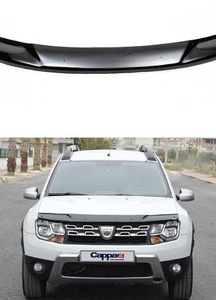 Дефлектор капота на dacia renault duster 2010-2017 eurocap