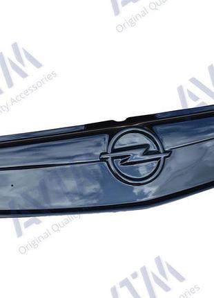Зимняя накладка на решетку бампера (глянцевая) opel vivaro 2006-2015 (верх решетка). заглушка решетки бампера