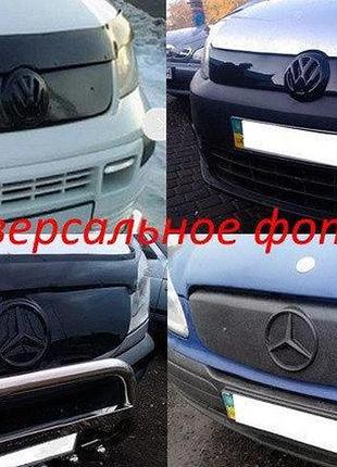 Зимняя накладка на решетку радиатора (глянцевая) renault kangoo 2008-2013 (верх). заглушка решетку радиатора