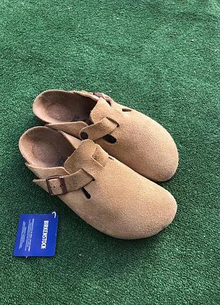 #b7 birkenstock boston сабо оригінал замша 39 р 25 см