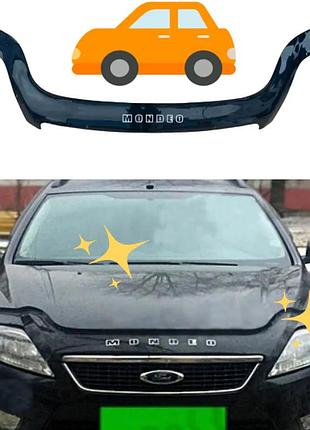 Дефлектор капота на ford mondeo iv 2006- 2010 vip. мухобойка на форд мондео 4