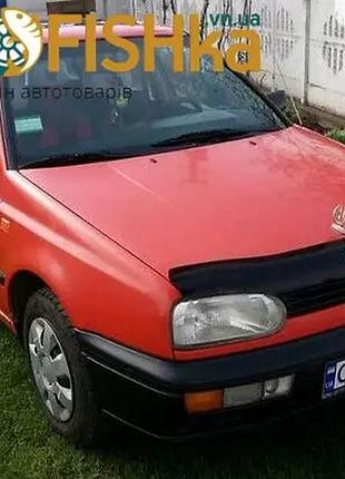 Дефлектор капота на volkswagen golf iii 1991-1997. мухобойка на volkswagen golf iii