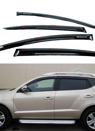 Дефлектори вікон вітровики для geely emgrand x7 2014 -> (скотч) av-tuning