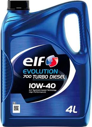 Масло дизельное 10w-40 "elf" evolution 700 turbo diesel 4 л