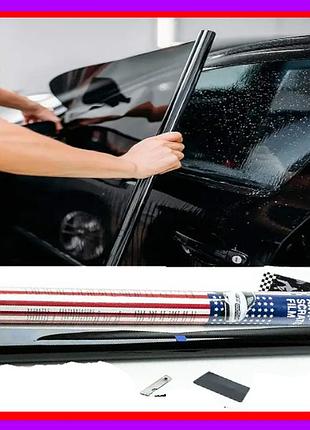 Пленка тонировочная американка autodnepr 0.5x3m super dark black 5% (src антицарапин)