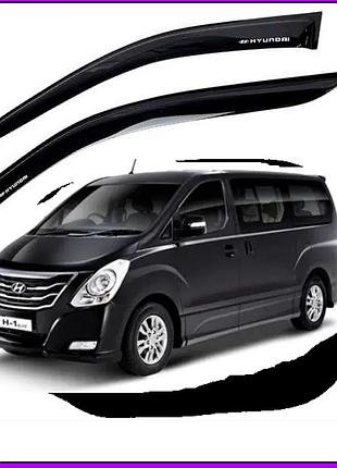 Дефлектори вікон вітровики hyundai н1 grand starex 2007-2018 (скотч) anv