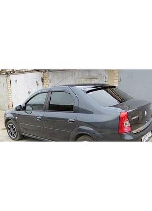 Дефлектор заднего стекла renault logan ii 2014-> (скотч) av-tuning. козырек, ветровик, заднего стекла