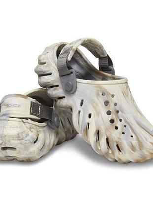Crocs сабо детские подростковые echo marbled kids clog