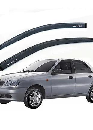 Дефлектори вікон вітровики daewoo lanos — sens 2 передніх скотч