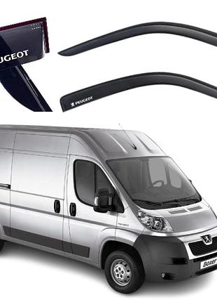 Дефлектори вікон вітровики для peugeot boxer ii (250) фургон 2006 -> (скотч) av-tuning