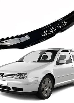Дефлектор капота мухобойка volkswagen golf iv хетч/унив 1997-2003 av-tuning