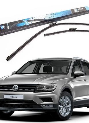 Щітки склоочисника vw tiguan 08-,кт 2 шт.