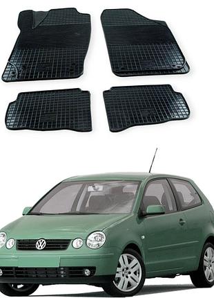 Килимки в салон для vw polo 2002-2009 | борт 1 см | євроклітинка