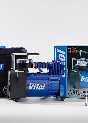 Компрессор vitol k-40 150psi/14amp/37л/прикуриватель 4