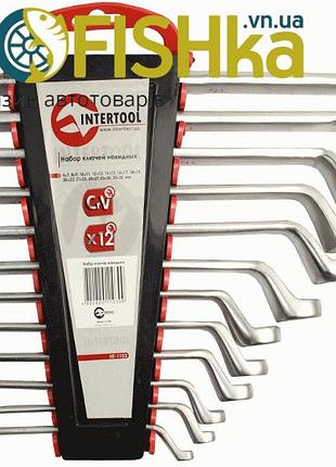 Набор ключей накидных intertool 3