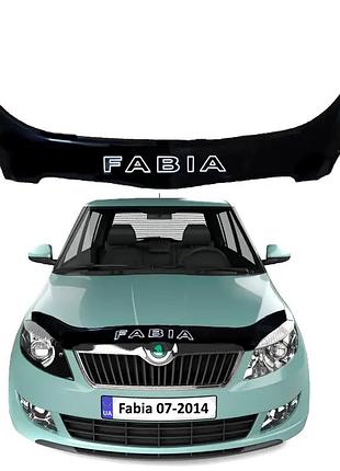 Дефлектор капота на skoda fabia ii (5j) хетч/унив 2007-2010 av-tuning