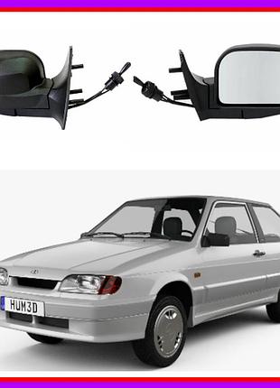 Внешние зеркала авто ваз 2108-2115 черное к-т eurotun