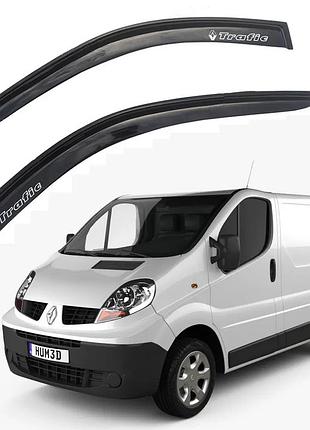 Дефлектори вікон вітровики renault trafic / opel vivaro 2001-2014 (широкий — 11 см) скотч 3m voron glass
