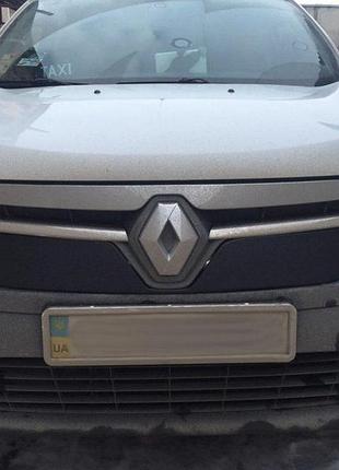 Зимова накладка на решітку радіатора (матова) renault dokker/ renault lodgy 2012- (решітка).