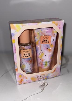 Подарунковий набір 🍍fruit crush🍍спрей+лосьйон для тіла victoria’s secret