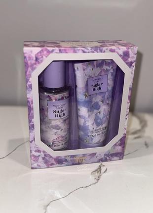 Подарунковий набір 🍭sugar high🍭спрей+лосьйон для тіла victoria’s secret